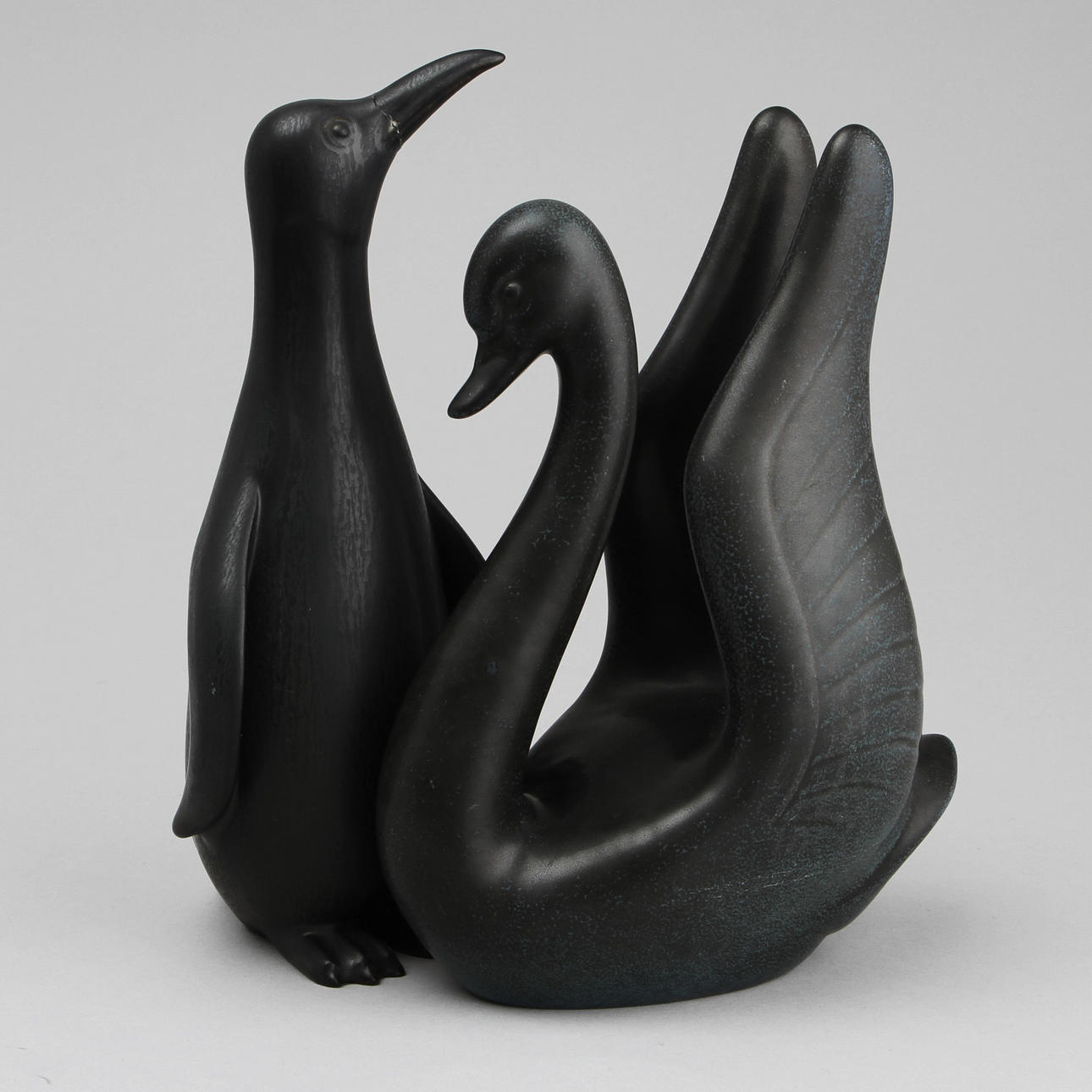 FIGURINER, 2 st, stengods, Gunnar Nylund, Rörstrand.