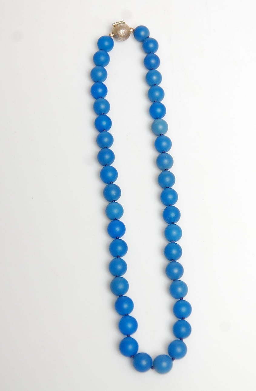 HALSBAND, sten, silver.