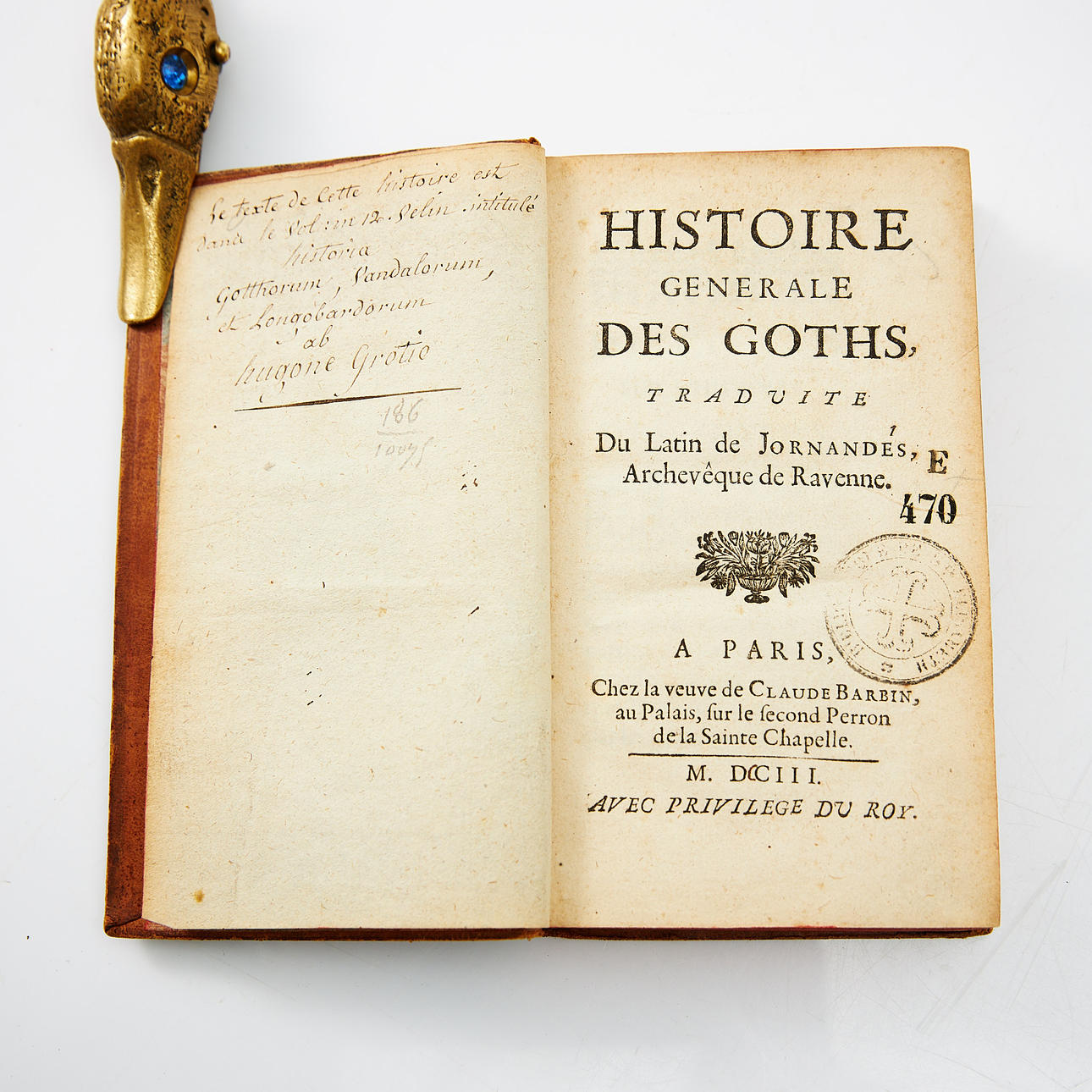 JORDANIN GOOTIT HISTORIA 1703.