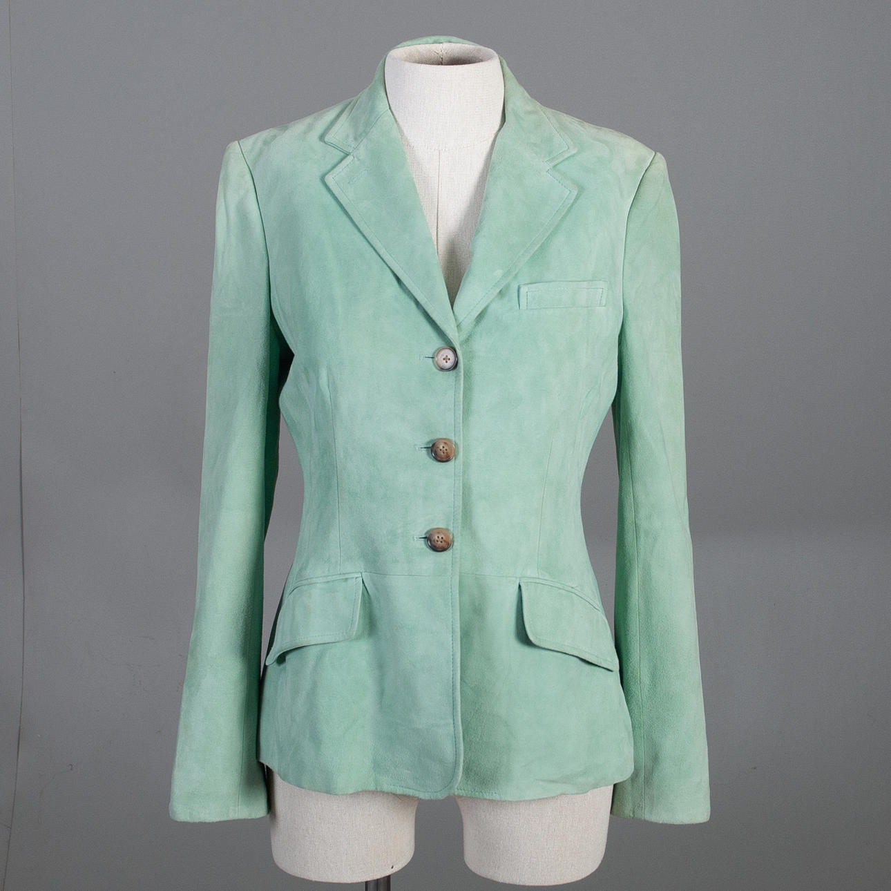 RALPH LAUREN. Blazer, ruskind, dame, str. 10.