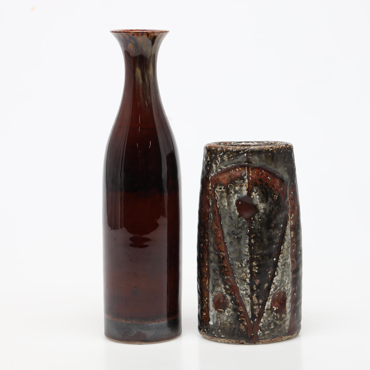 CARL-HARRY STÅLHANE. 2 VASES. Ceramics & Porcelain - European
