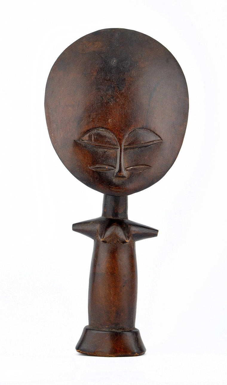 ”LITEN AKUABA FIGUR”. Förmodligen Ashanti-stam, ghana, den där. 1950.
