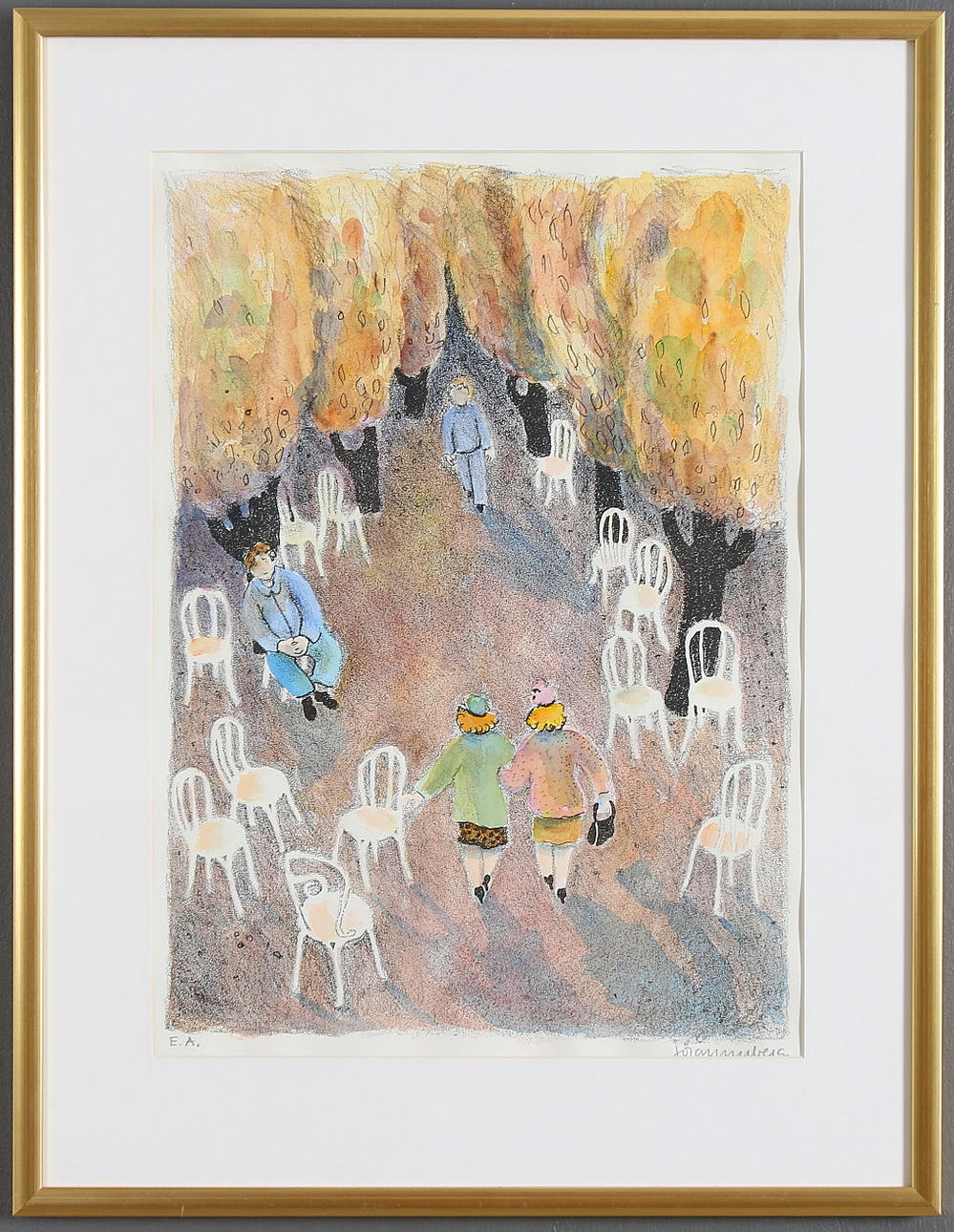 JÖRAN NYBERG. Litografi, signerad och märkt EA.