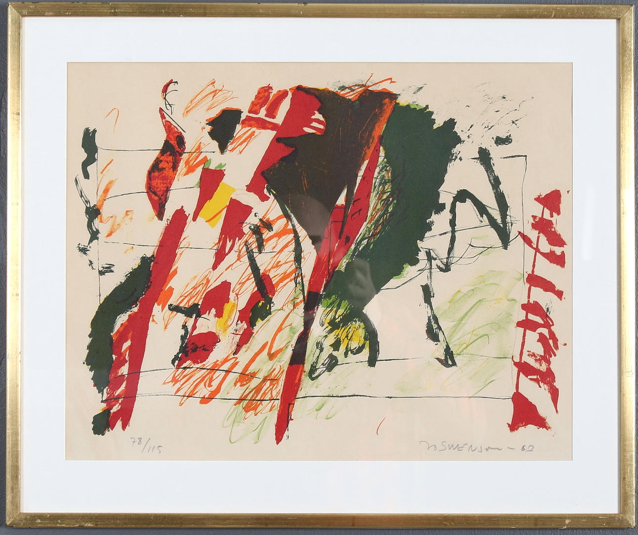 BO SWENSON. Litografi, signerad och numrerad 78/115.