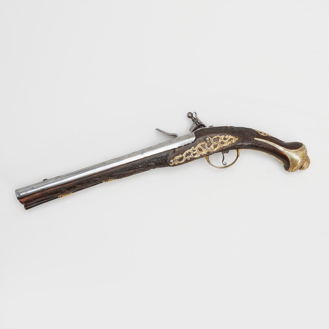 FLINT LOCK PISTOL, 18th century.