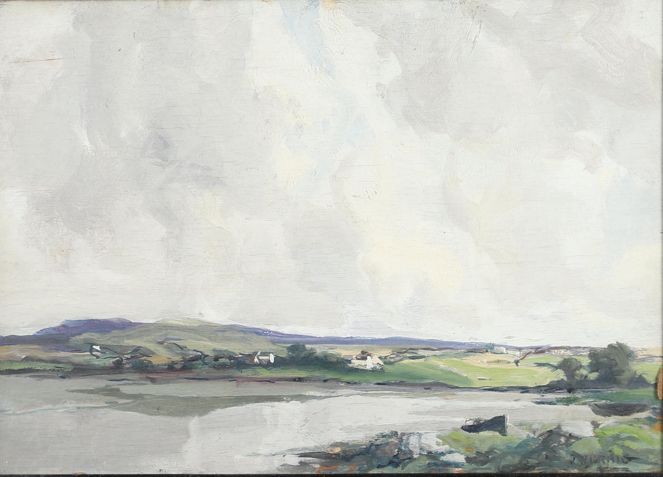 JAMES HUMBERT CRAIG (1877-1944). IRISH LOUGH LANDSCAPE.