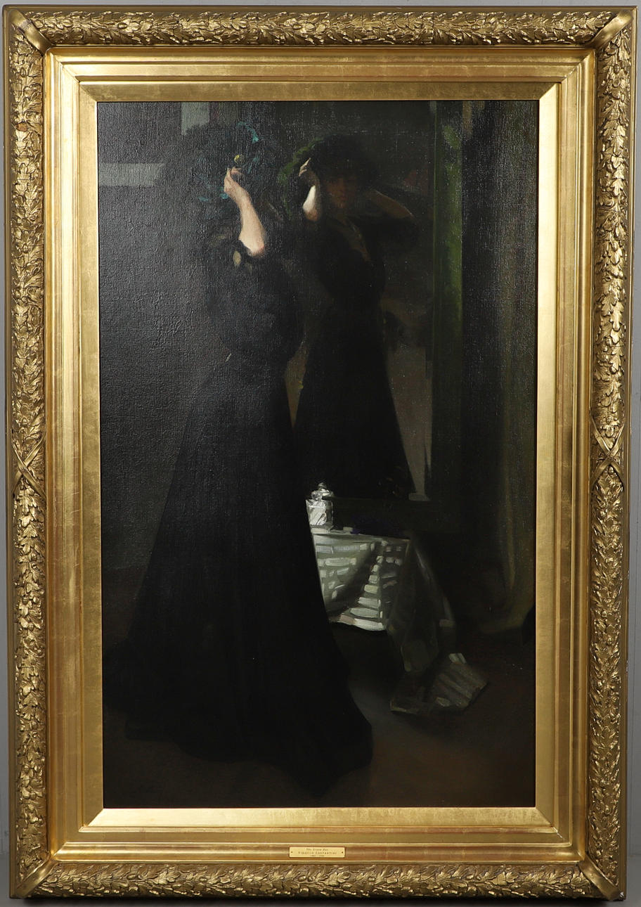 VIRGILIO COSTANTINI (1882-1940). THE GREEN HAT.