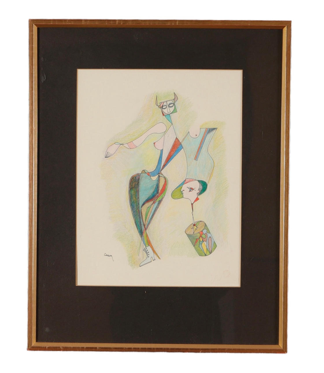 LUC CANON. Pastell.