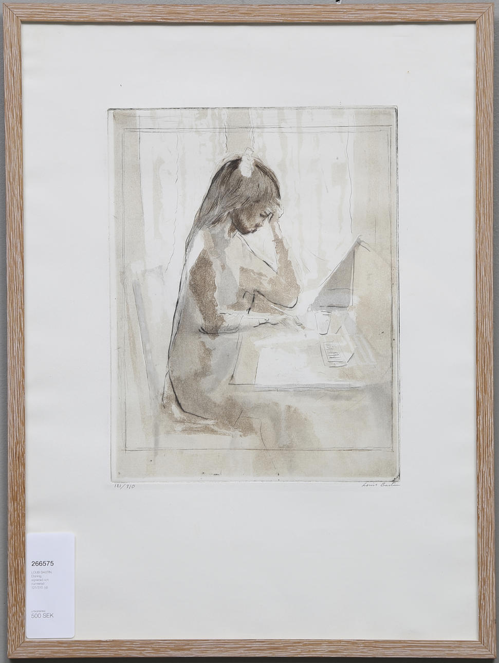 LOUIS BASTIN. Etsning, signerad och numrerad 121/310.