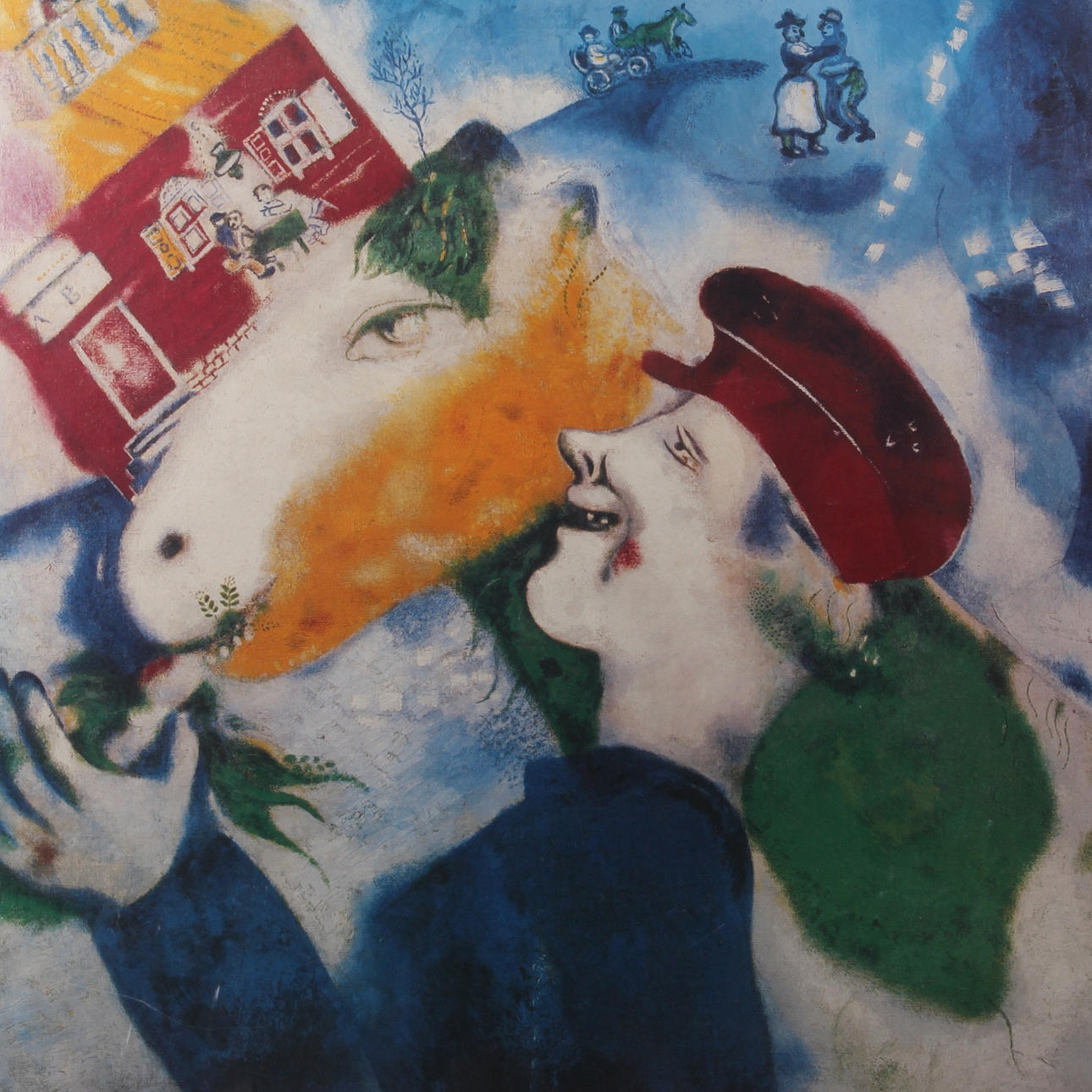 UTSTÄLLNINGSAFFISCHER, 2 st. Marc Chagall, Moderna Museet 1982.
