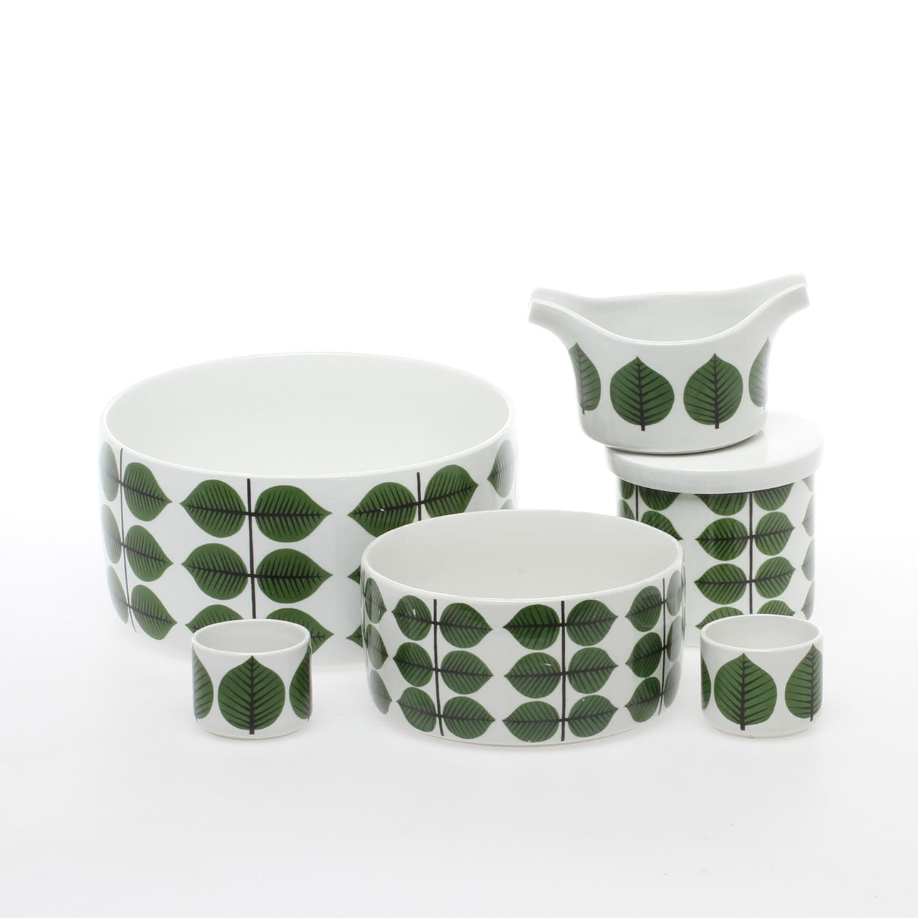 SERVISDELAR, 6 delar, "Berså" Stig Lindberg Gustavsberg.