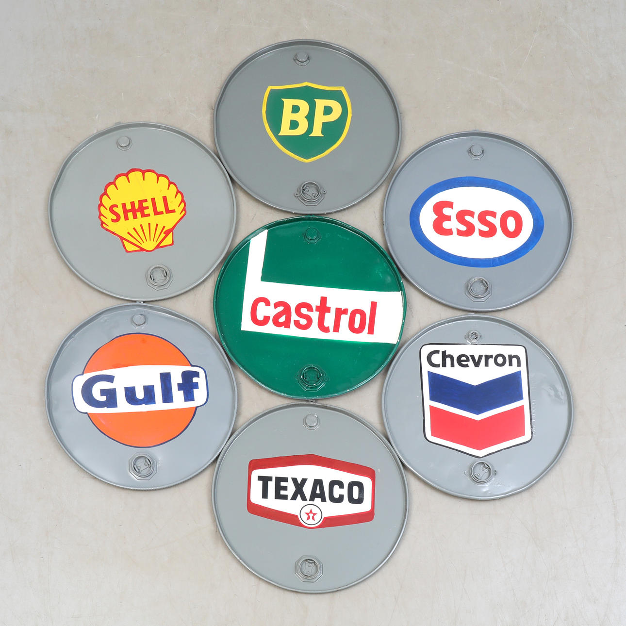 LOCK TILL OLJEFAT, PARTI sju stycken, samtida.