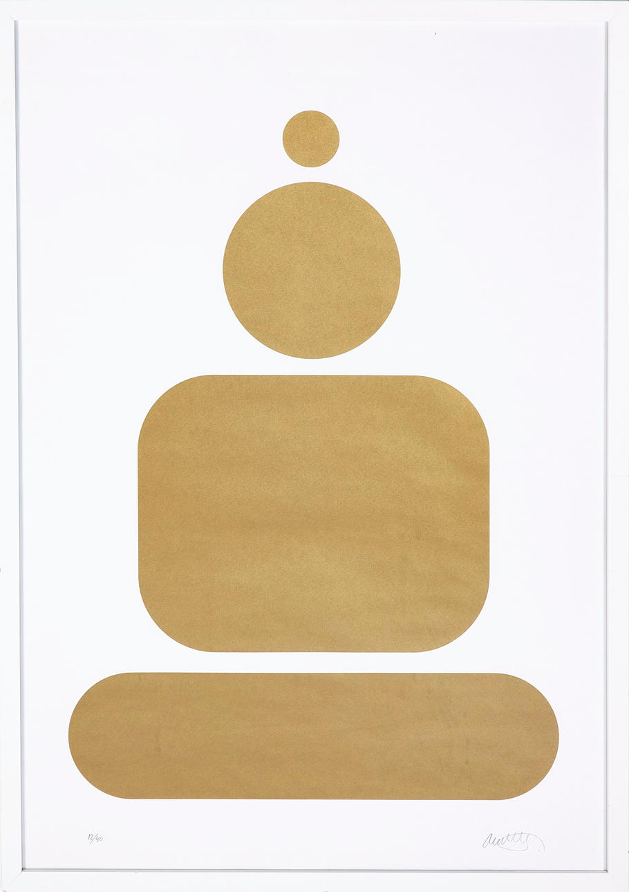 ANDERS MALMSTRÖMER (b. 1968): Buddha, screen print.