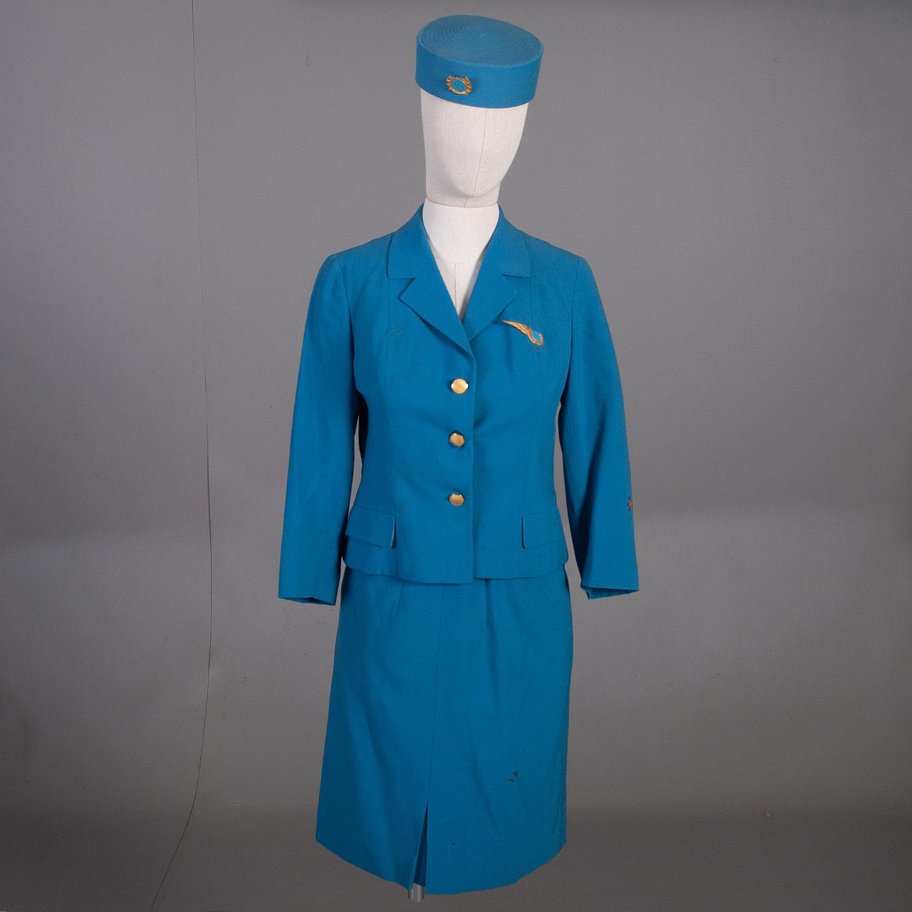 UNIFORM FLIGHT STEWARDESS. 1950s/60s, OAC, 3 pieces, Mac Scott.