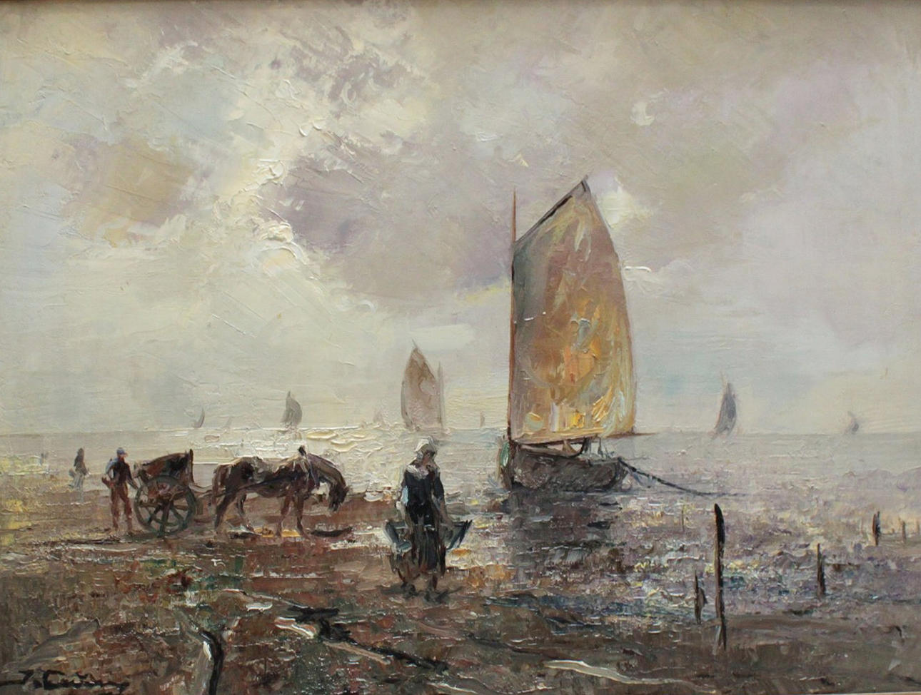 JEAN COUNE. landskap skildring.