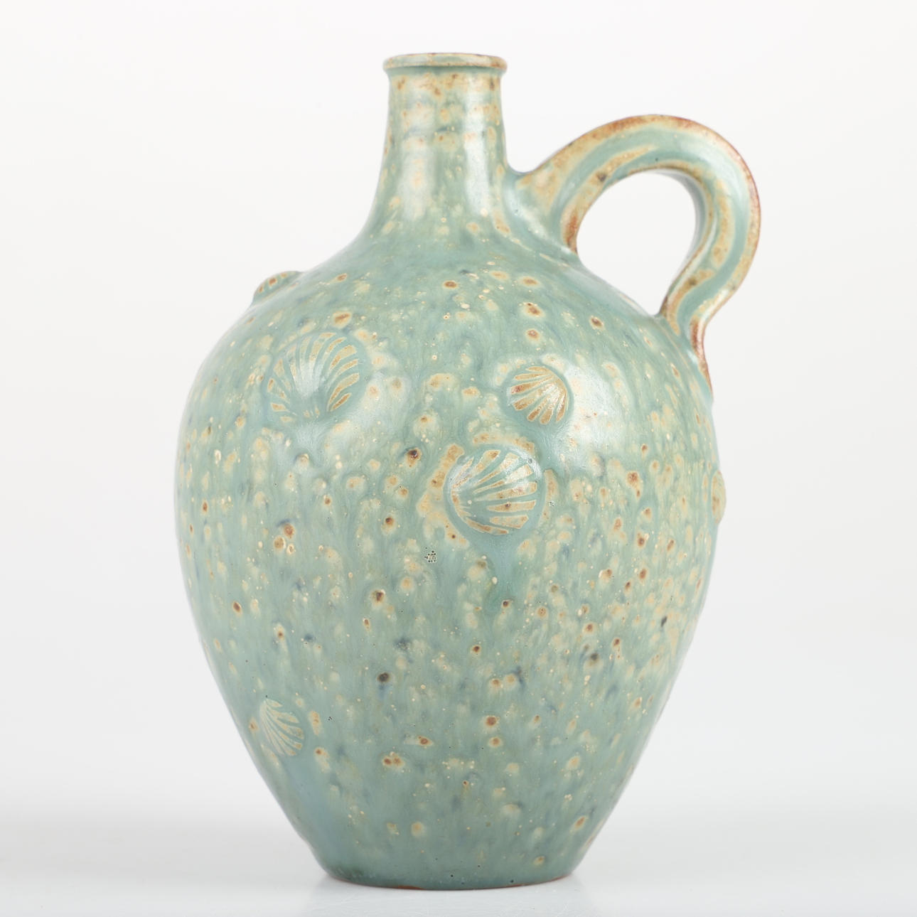 ARNE BANG. Vase, keramik, Danmark, monogram signeret.