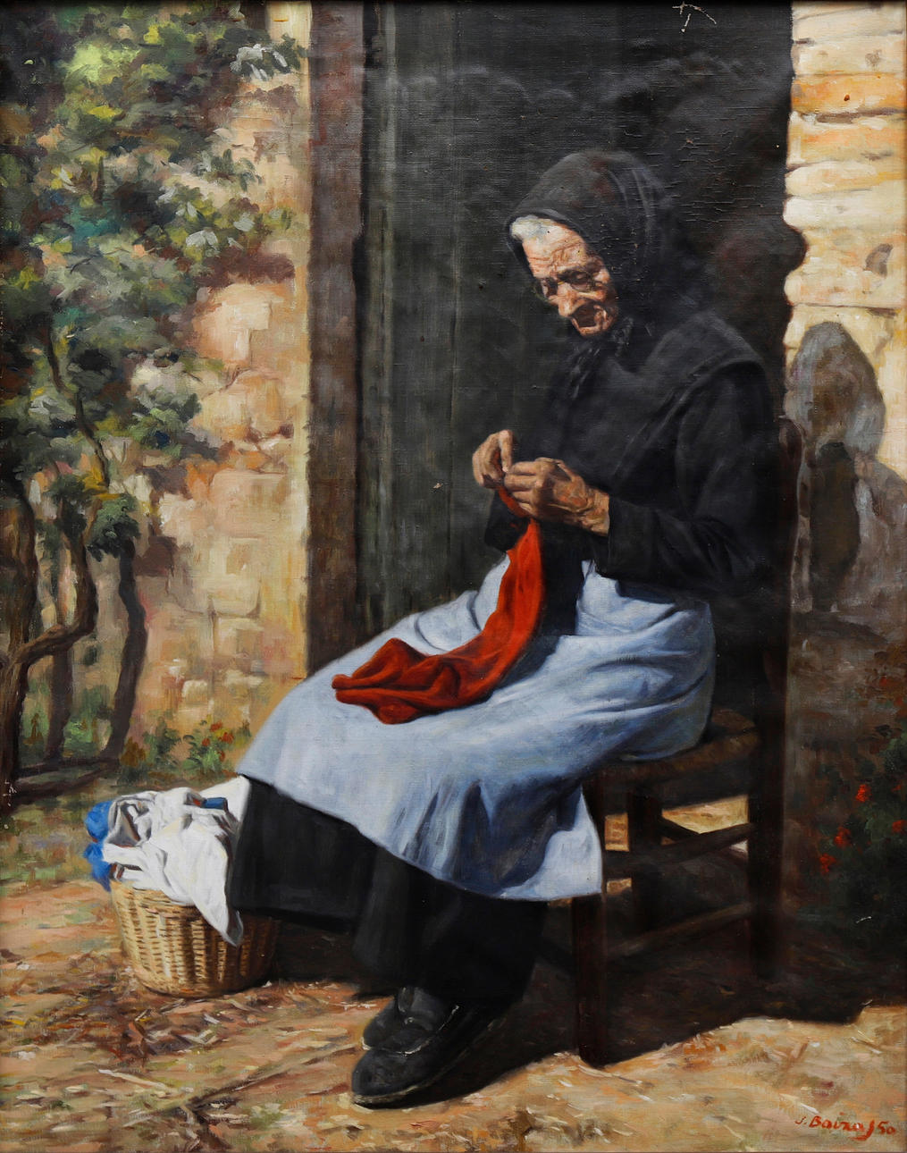 JOAN BAIXAS. Una anciana.