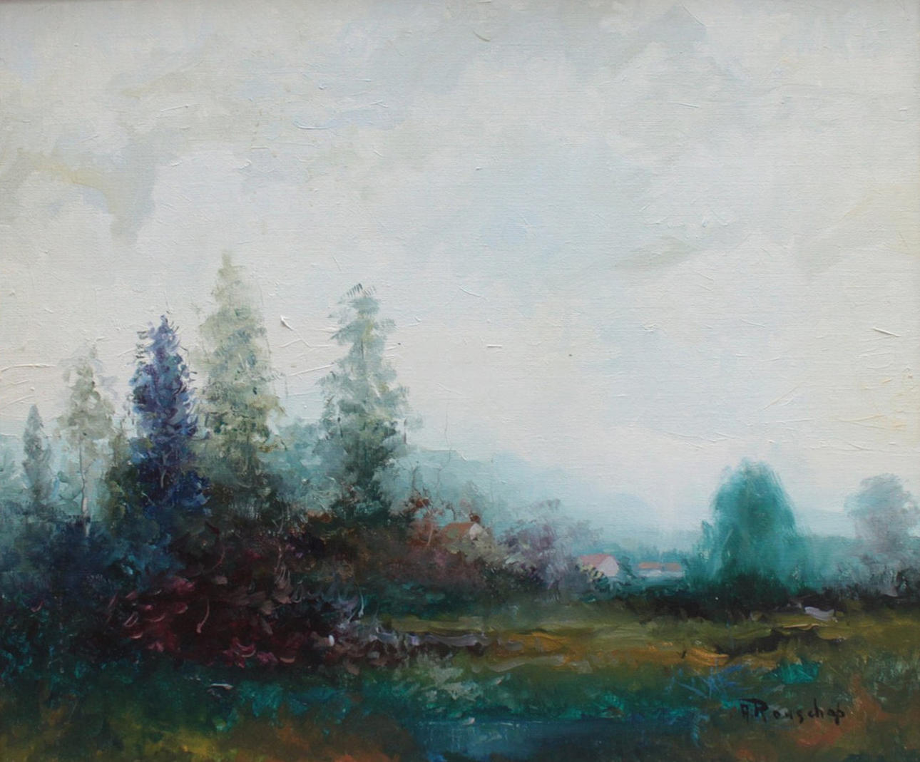 ANNI(Y) ROUSCHOP. utsikt över byn.