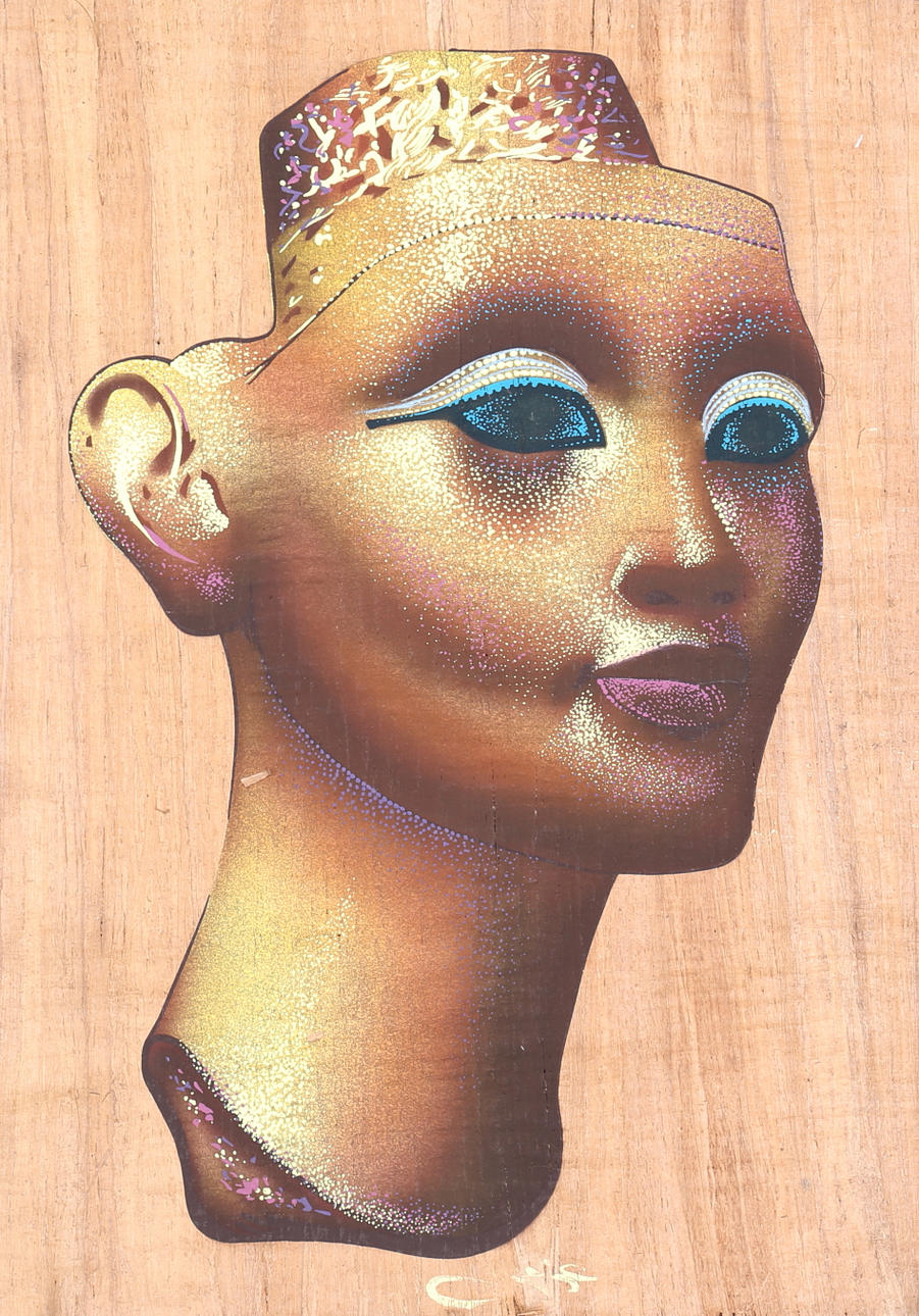 PAPYRUS TABLET, "Nefertite", Egypt.