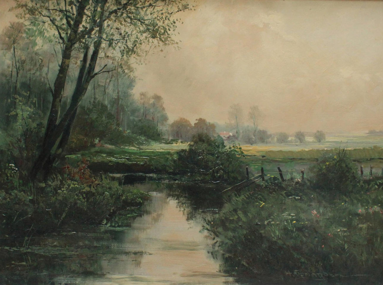 HERMANN SPRINGBORN. landskap skildring.