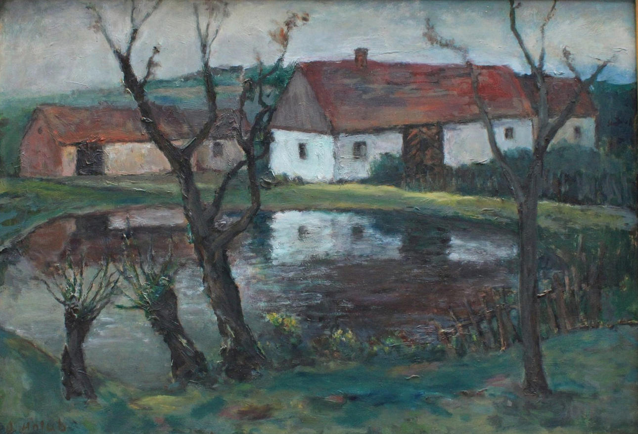 GEORG HOLUB. Landsbygdens gård.