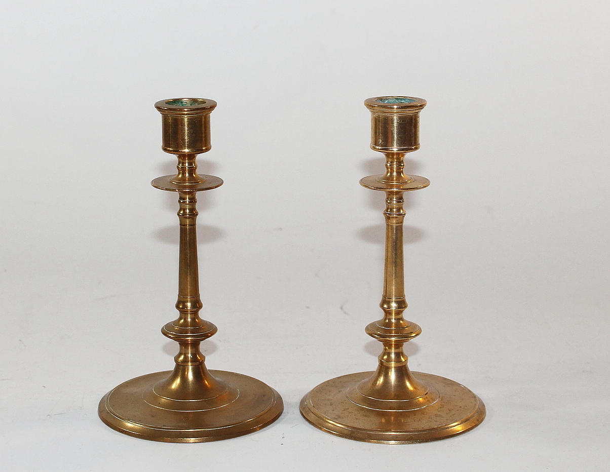 LJUSTAKAR, ett par, mässing, Carl Keijser & C:o, Västerås.