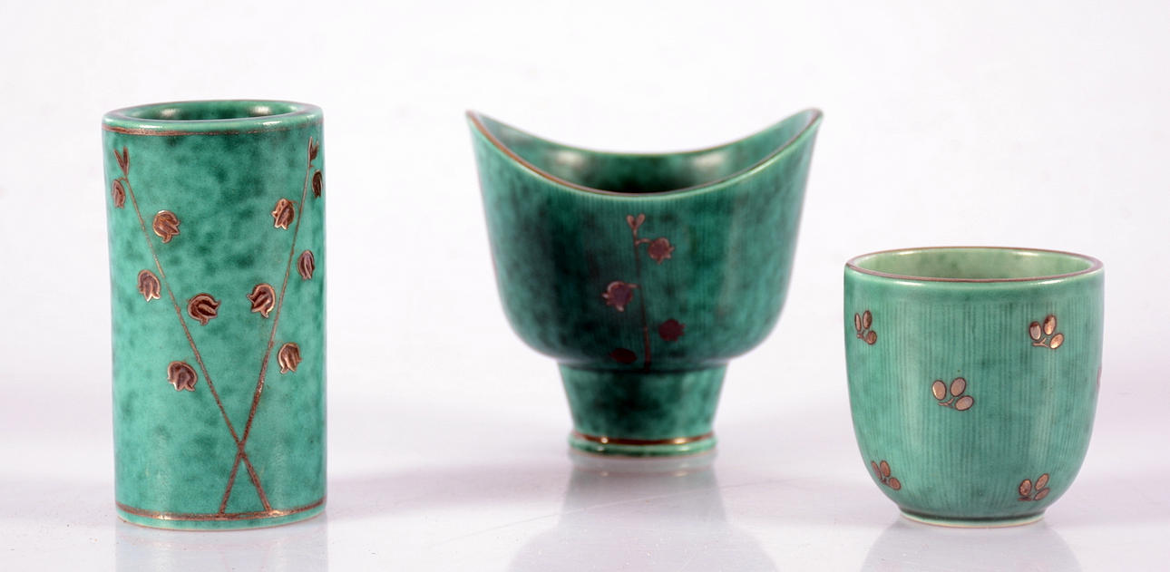 WILHELM KÅGE. Argenta, 3 delar, Gustavsberg.