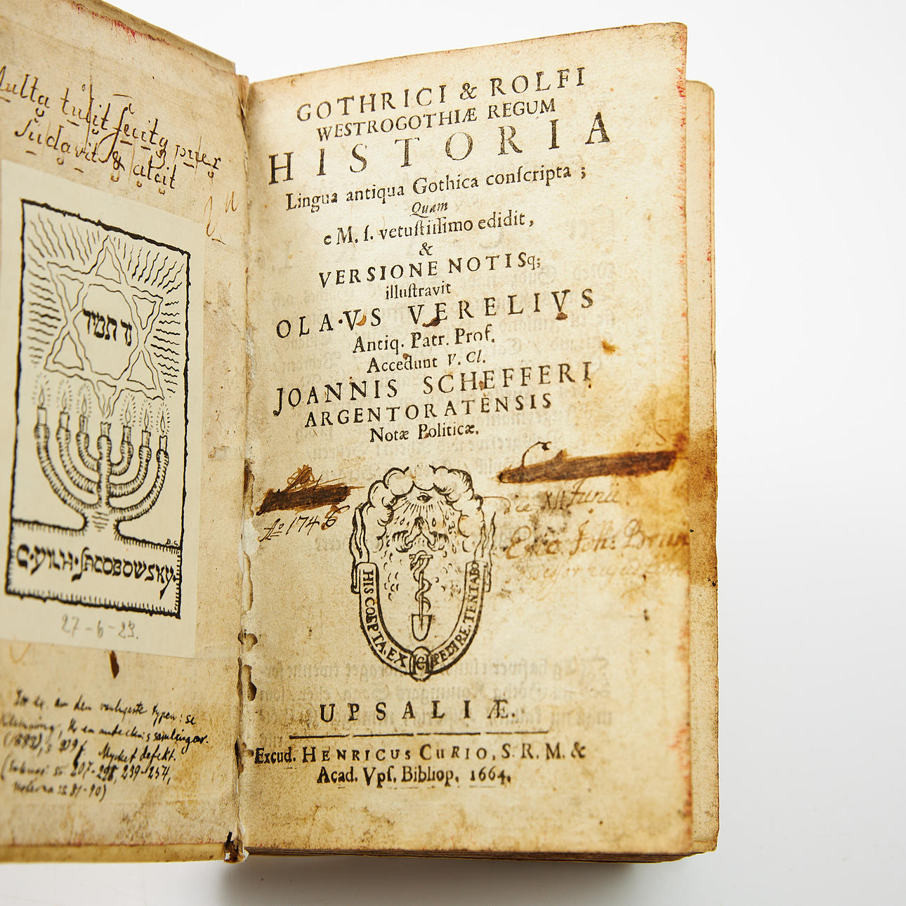 GAUTREK 1664 + SCHEFFERUS AND VERELIUS 1666 (2).