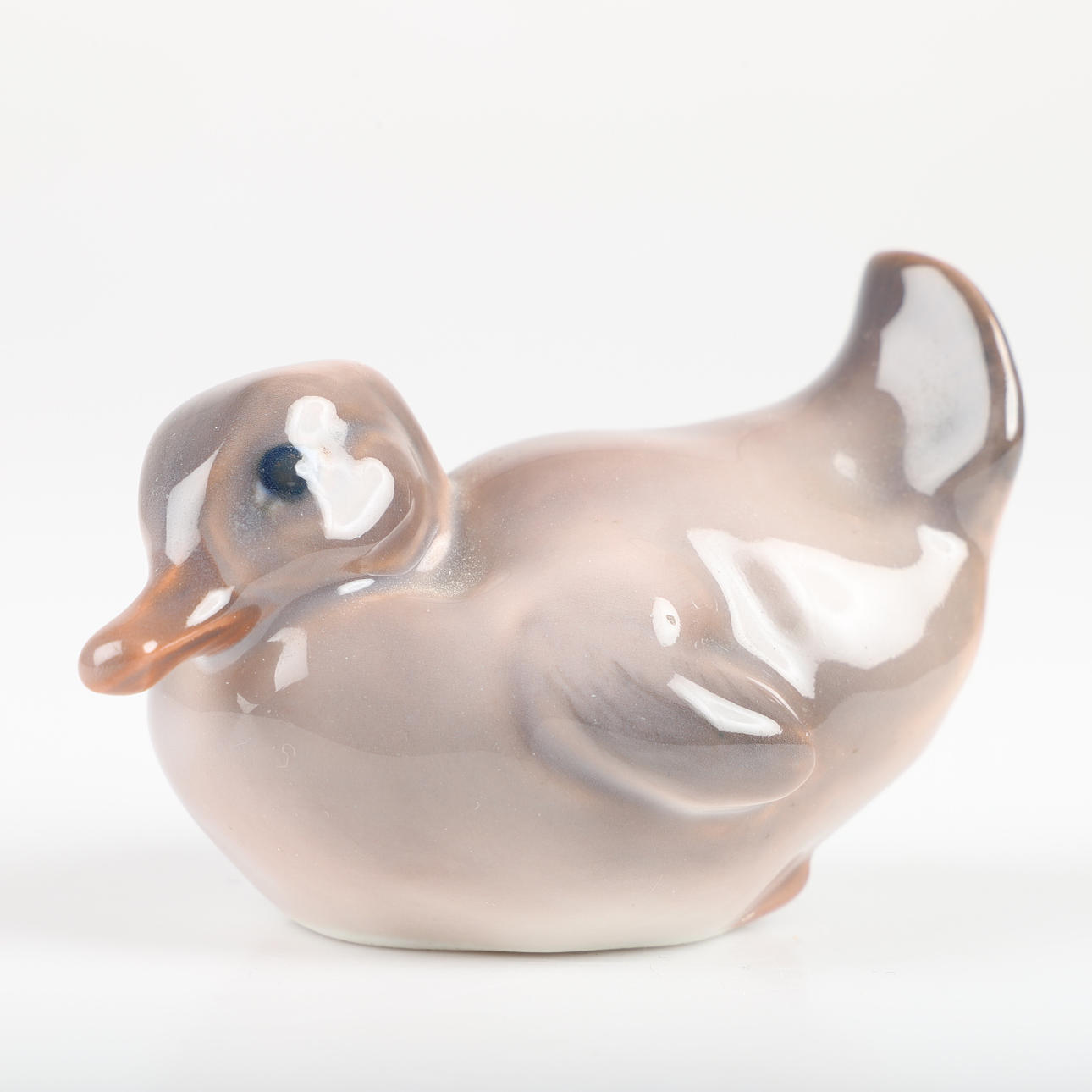 FIGURIN, anka, porslin, Dahl Jensen, Danmark.