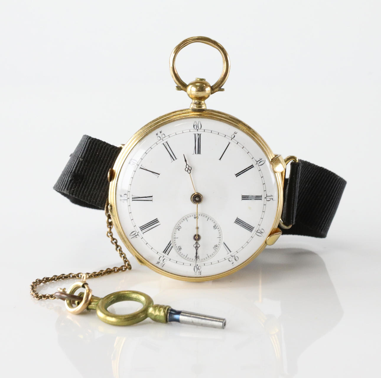 POCKET WATCH, Ancre 15 Rubis, gold 18K.