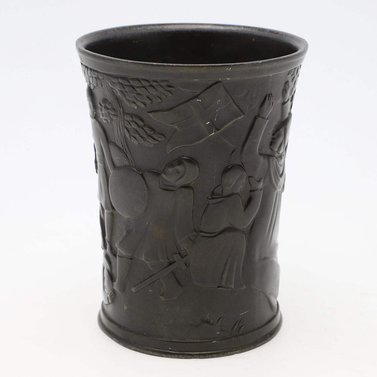 JUST ANDERSEN. vas, Legenden om Dannebrog, diskometall, Danmark.