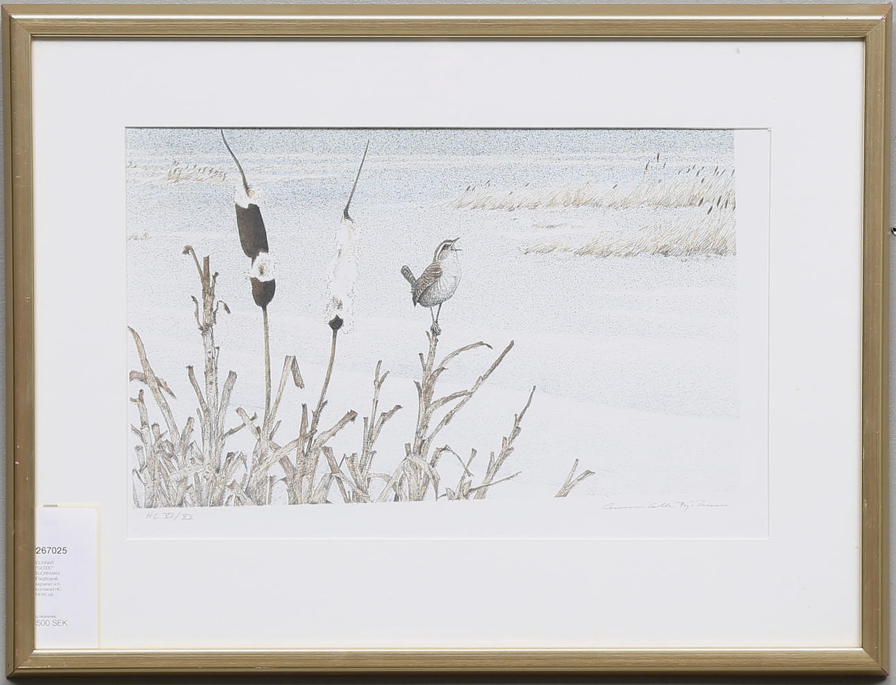 GUNNAR "GEBBE" BJÖRKMAN. Färglitografi, signerad och numrerad HC VI/XX.