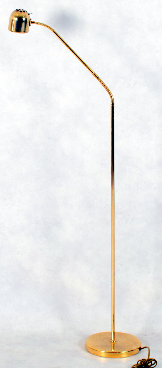 GOLVLAMPA, Belid, patinerad metall, 1900-talets andra hälft.