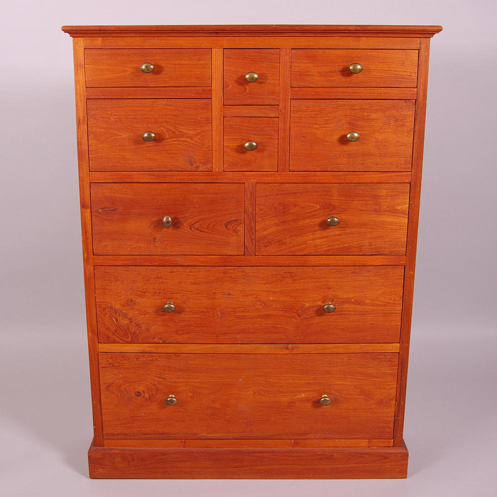 BYRÅ, 10-lådig, teak.