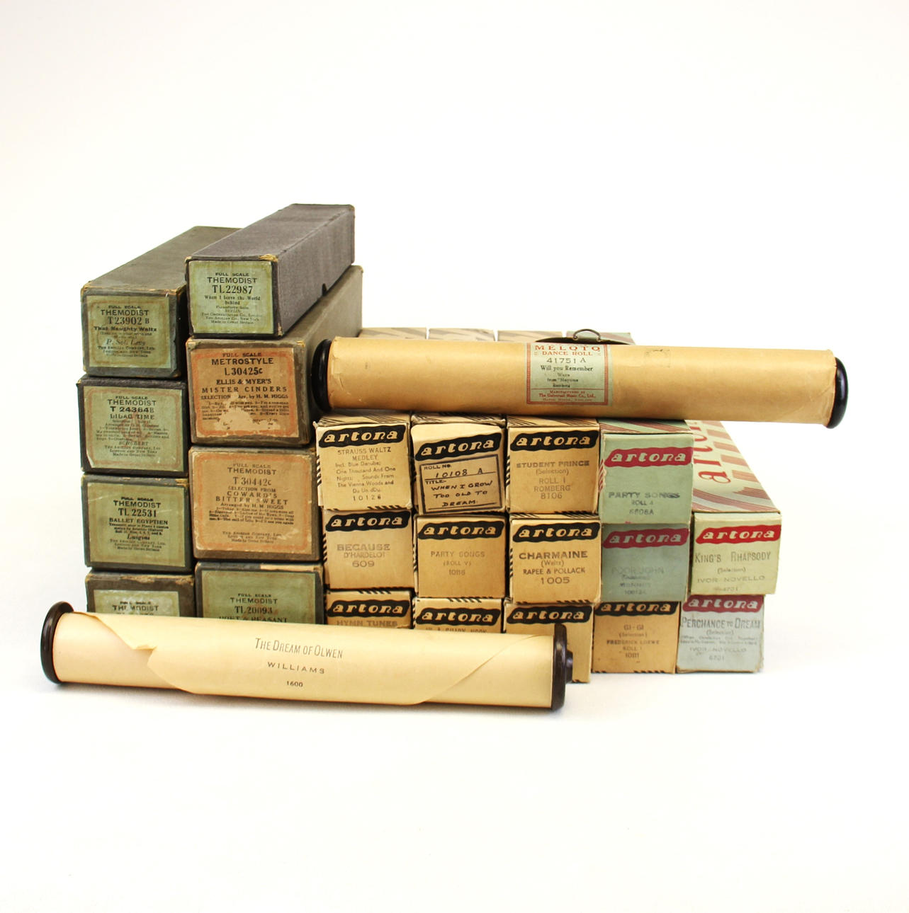 24 PIANOLA ROLLS.