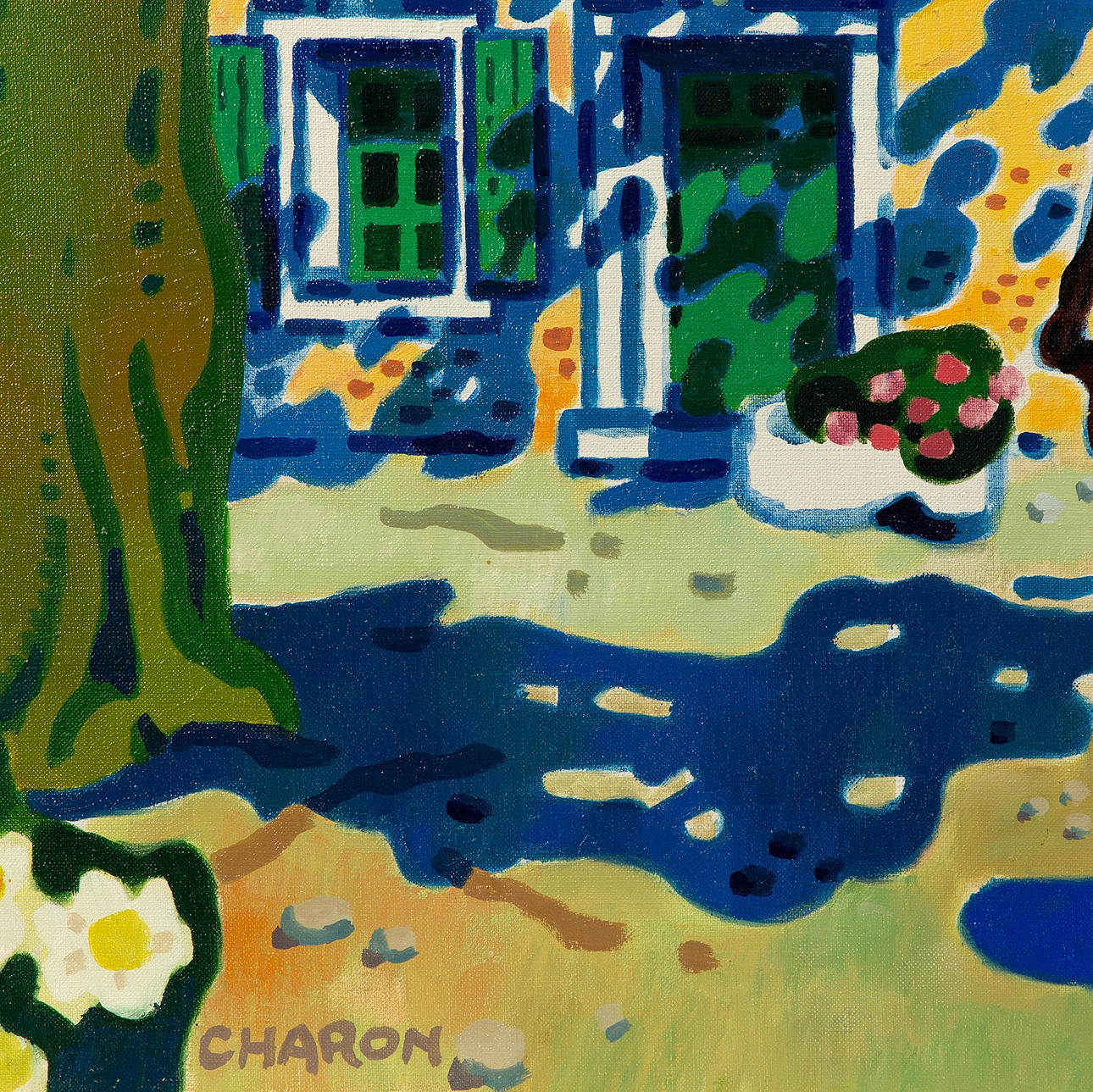 GUY CHARON, oil on canvas, signed.