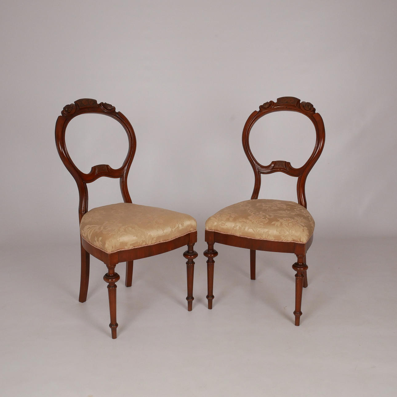 CHAIRS, 2 pcs, neo-rococo, 1880s/90s.
