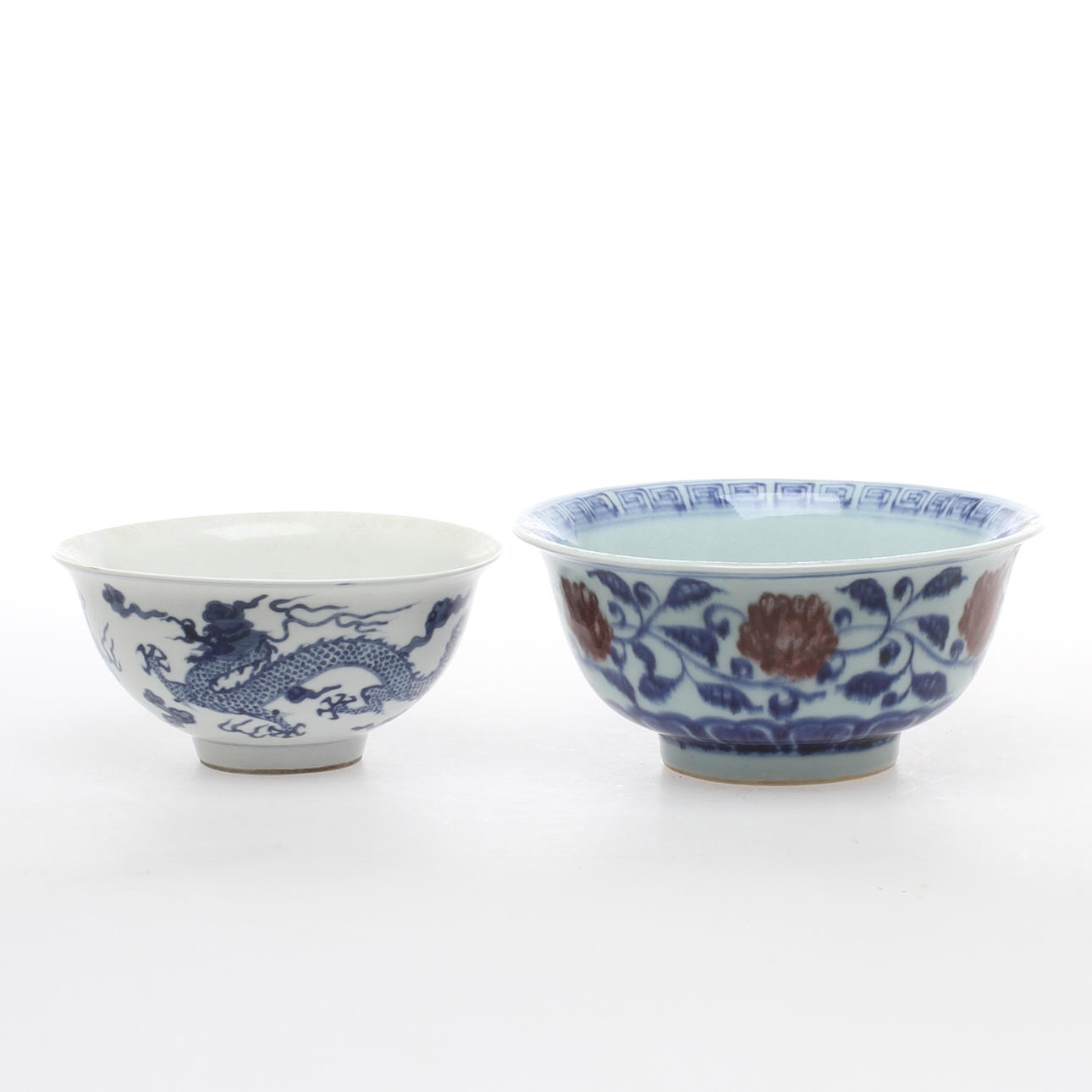 SKÅLAR, 2 st, porslin, Kina.