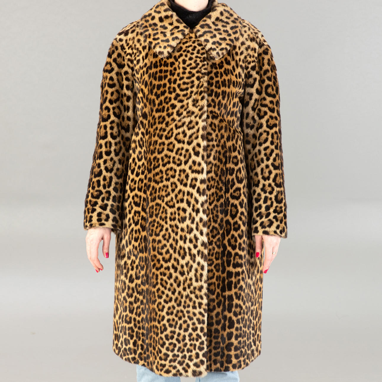 Leoparden-Mantel, Gr. 40/42, 1962.