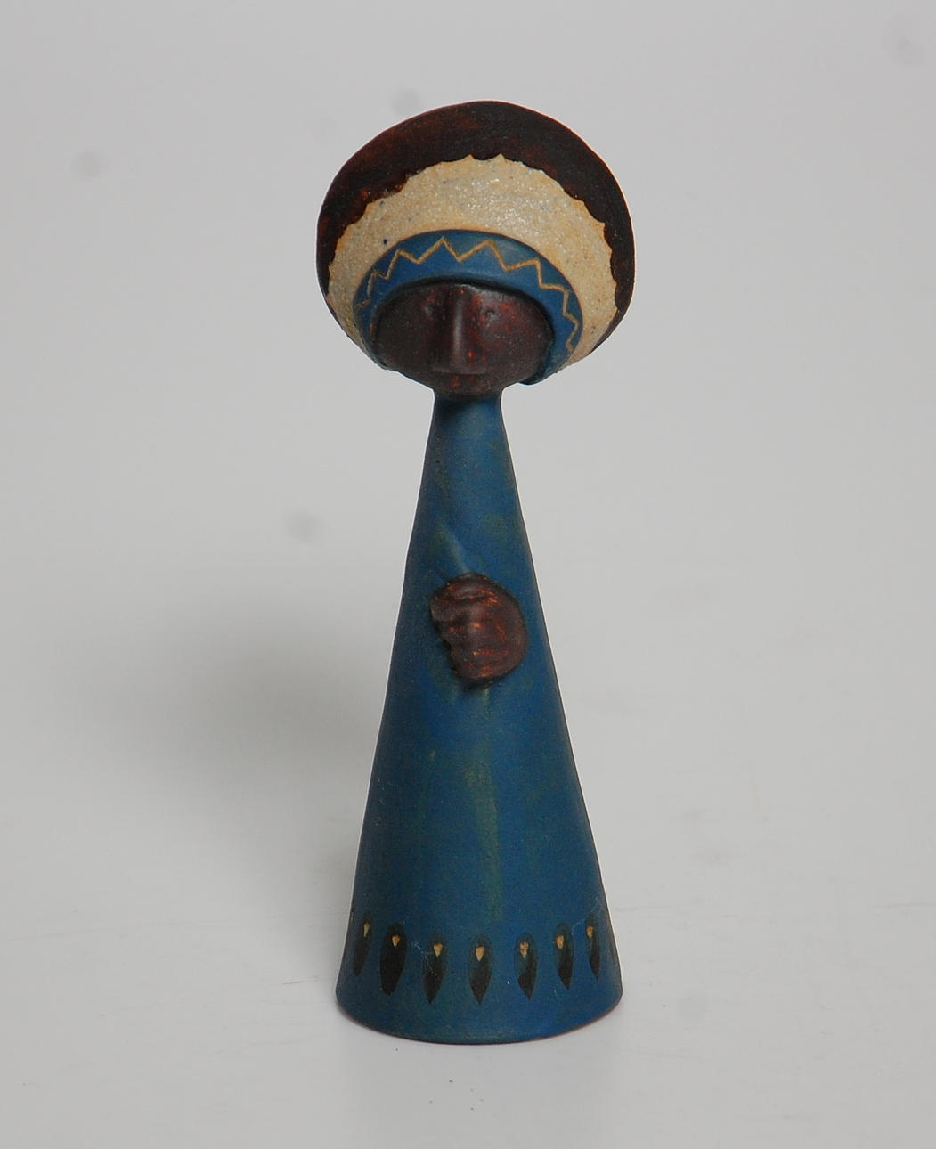 ROLF PALM. skulptur, keramik, " Indian " signerad, daterad -58.