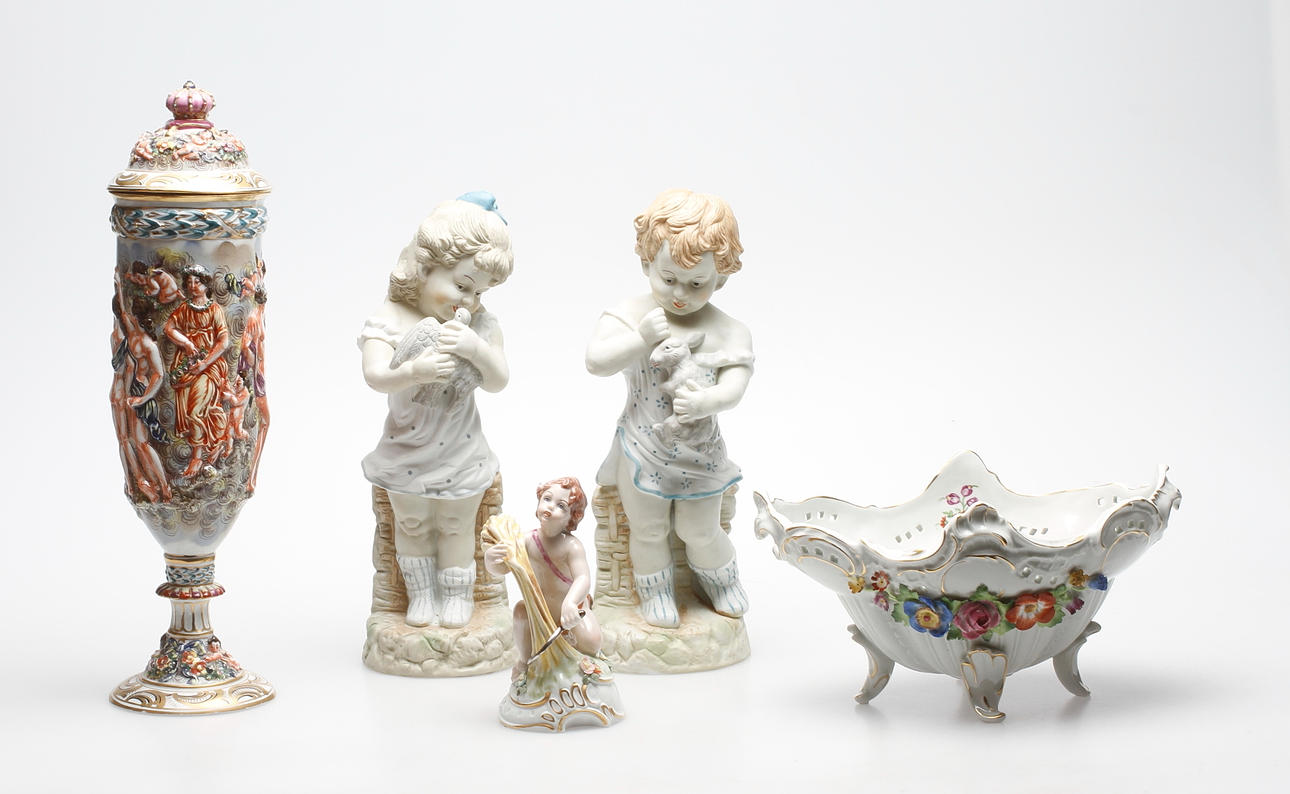 PORSLINSFÖREMÅL, 5 delar, 1900-tal.