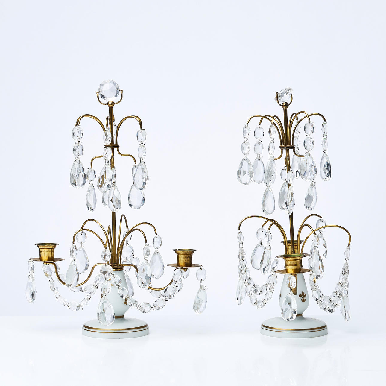 BORDSLYSTRAR, 1 par, 1900-tal.