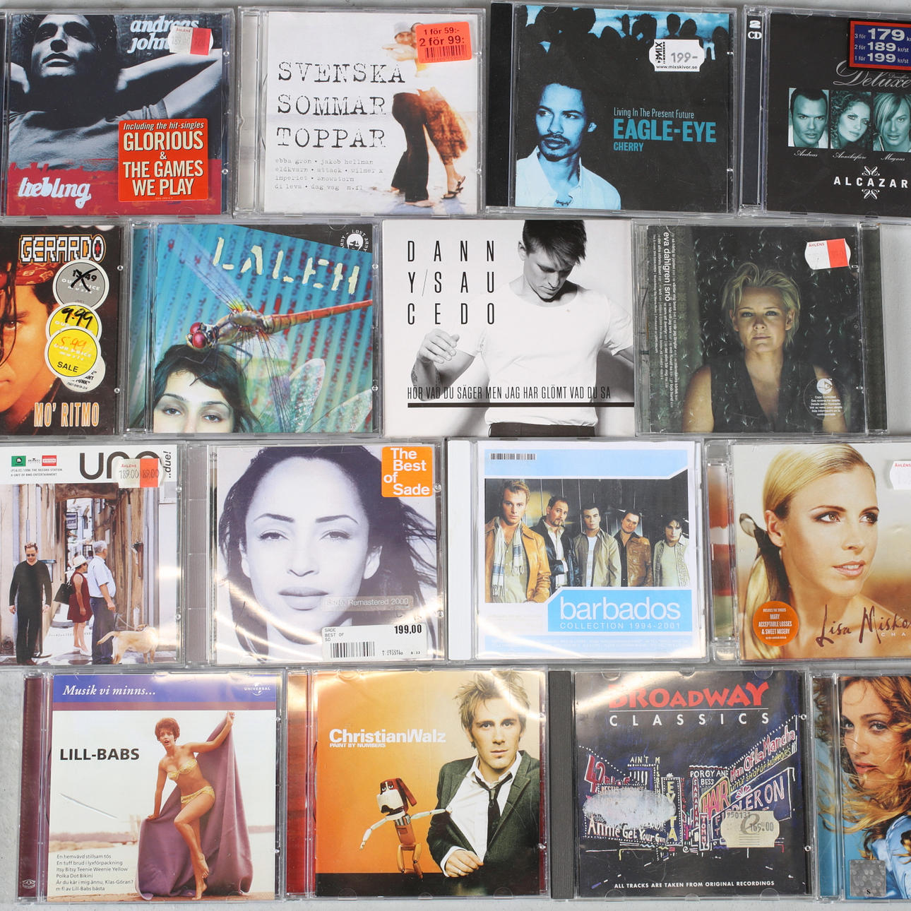 PARTI CD-SKIVOR, ca 80 stycken, bl.a Blur och Kent.