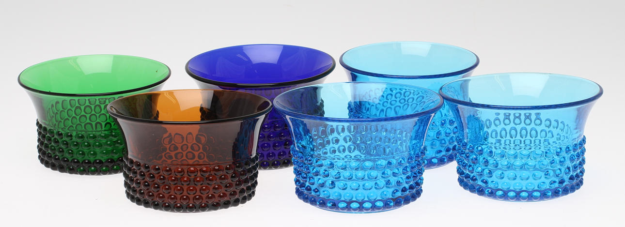 SKÅLAR, 6 st, glas, Saara Hopea, Arabia.