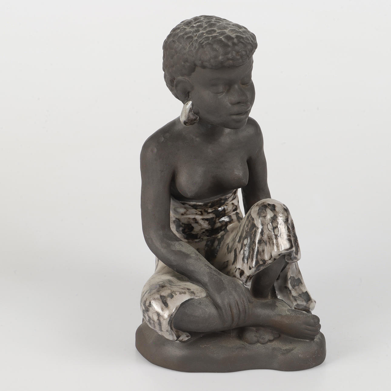 FIGUR, Afrikanerin, Keramik, Söholm, Dänemark.
