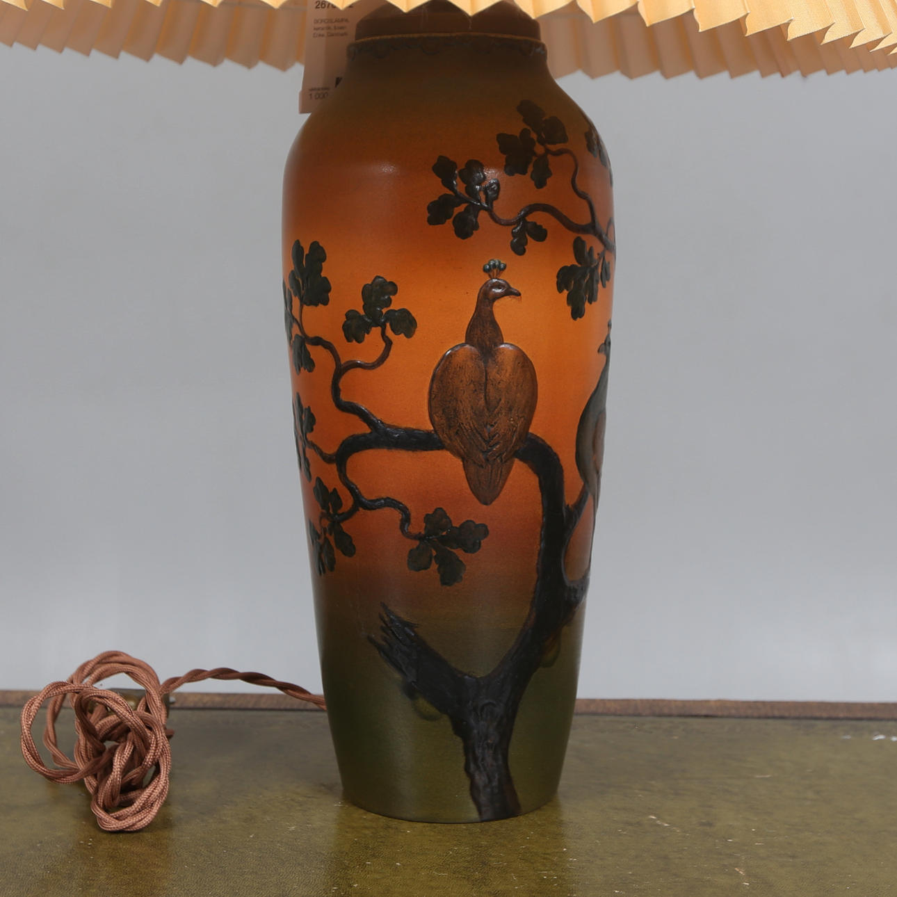 BORDLAMPE, keramik, Ipsen Enke, Danmark.