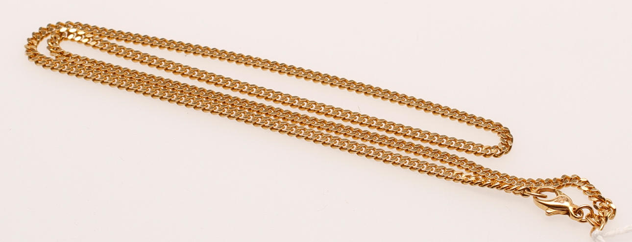 KEDJA, 18k guld, vikt ca 18,2 gram.