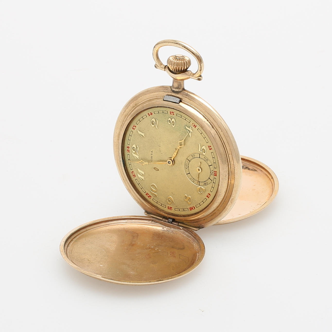 FICKUR, savonett, Orta, Elgin, guld-doublé.