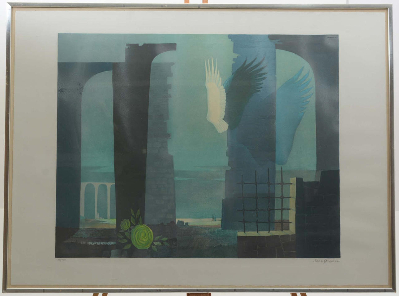 SVEN JONSON. Wings. Lithograph. No. 134/330.
