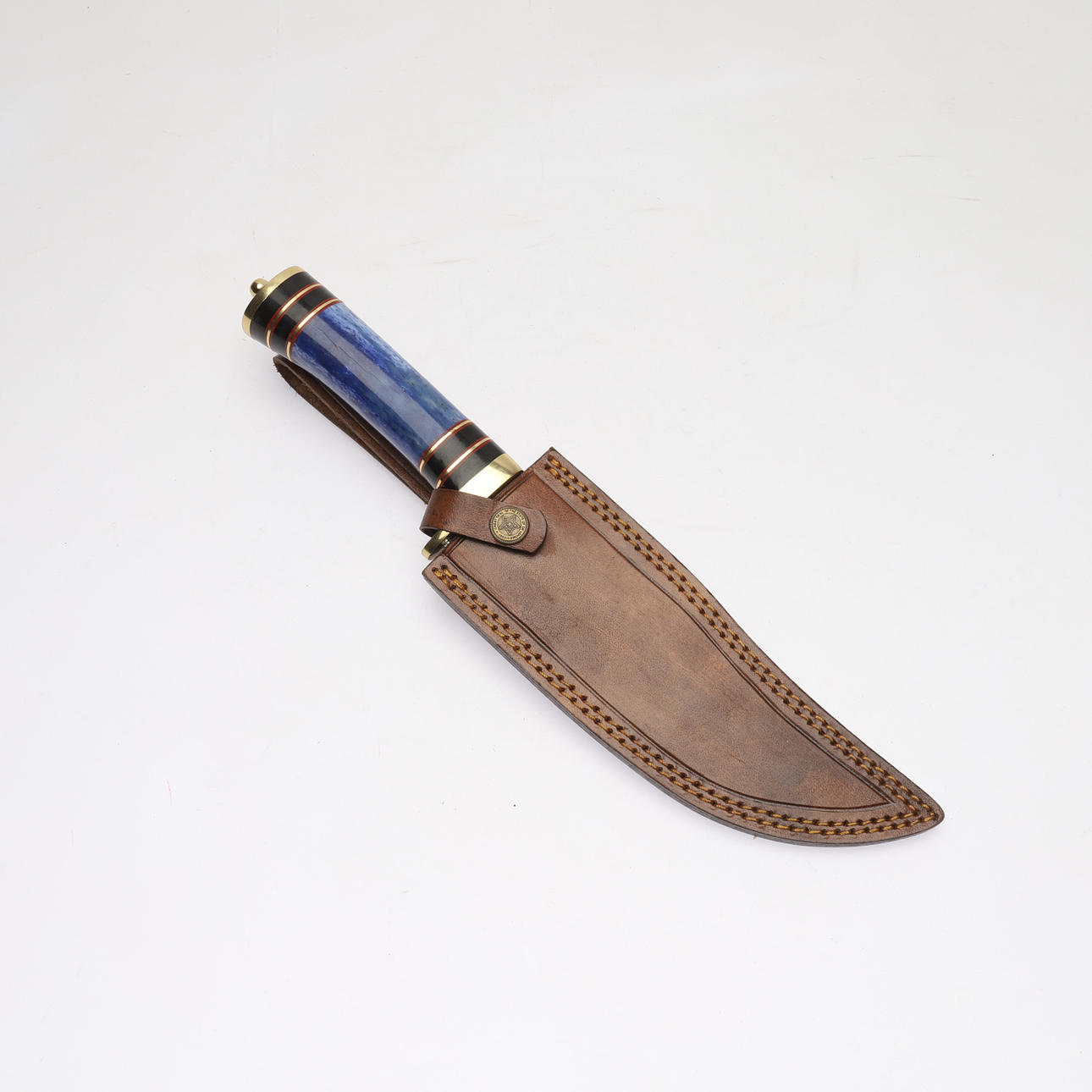 KNIV, Bowie, damaskerat stål, 1900/2000-tal.